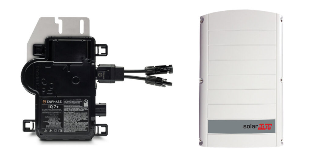 SolarEdge versus Enphase inverters