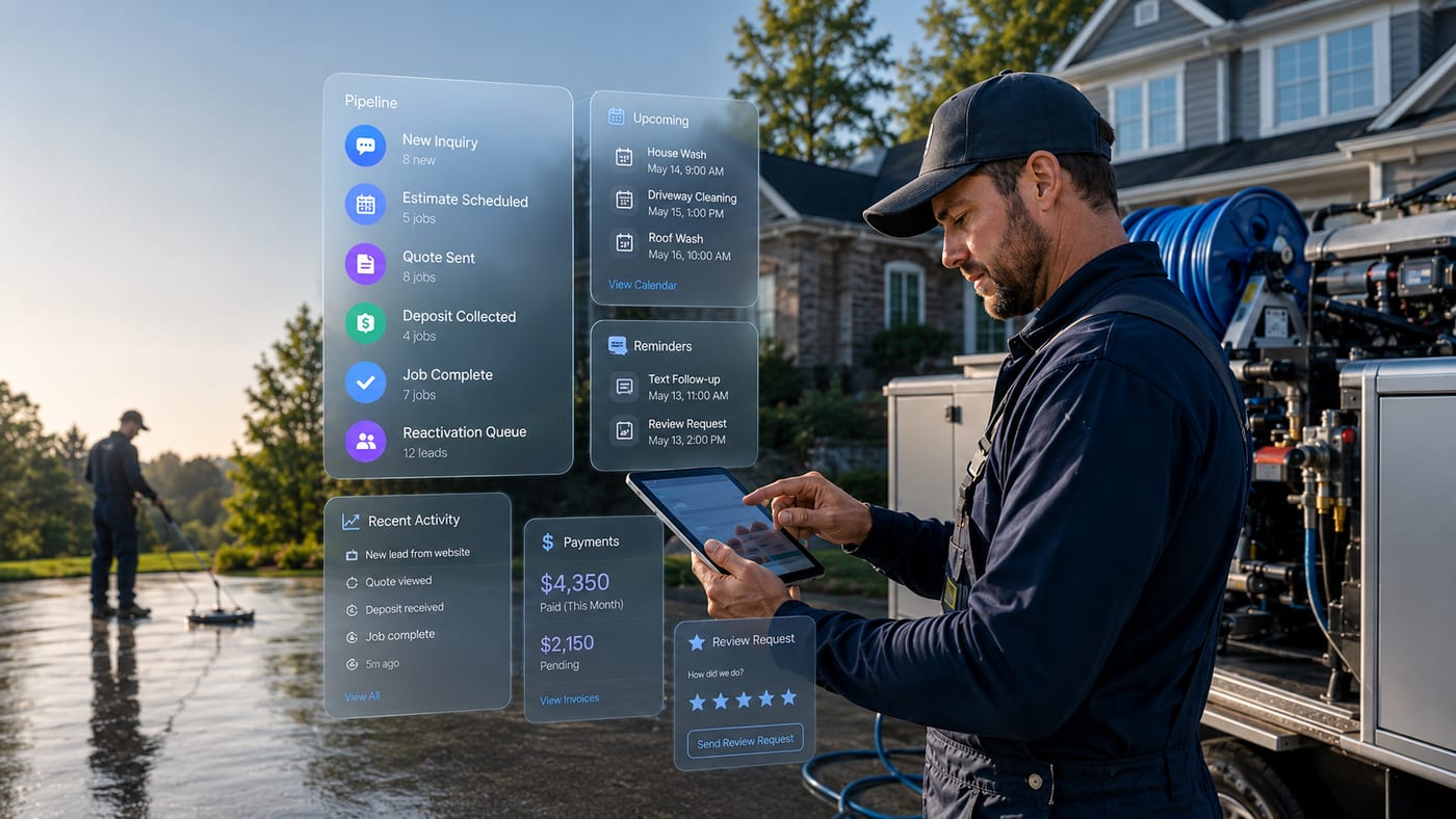 AI CRM Software Playbook for Pressure Washing Contractors
