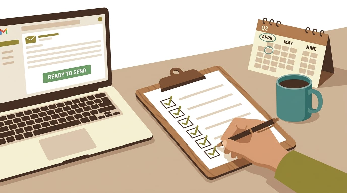 Your Q2 Email Checklist: 7 Fixes That Take 15 Minutes Each