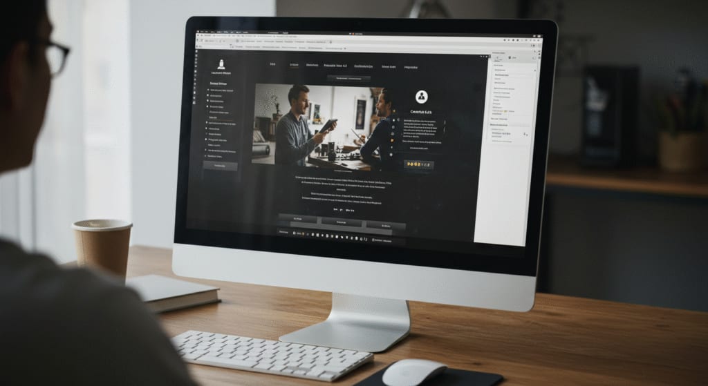 A small business website designed for a professional online presence, emphasizing website design and branding.