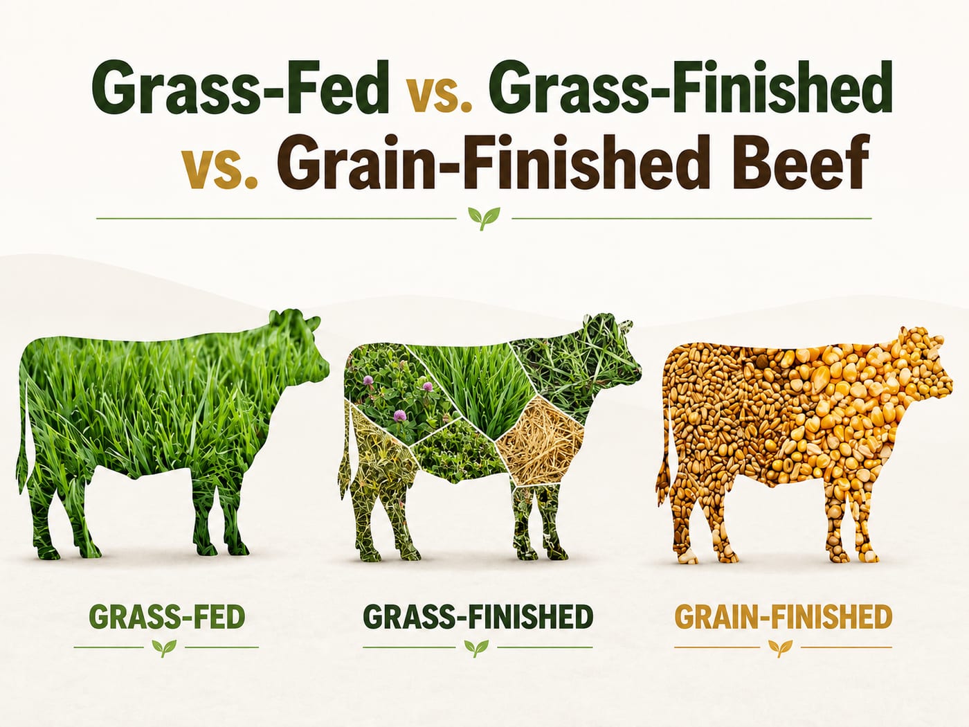Grass-Fed vs. Grass-Finished vs. Grain-Finished Beef