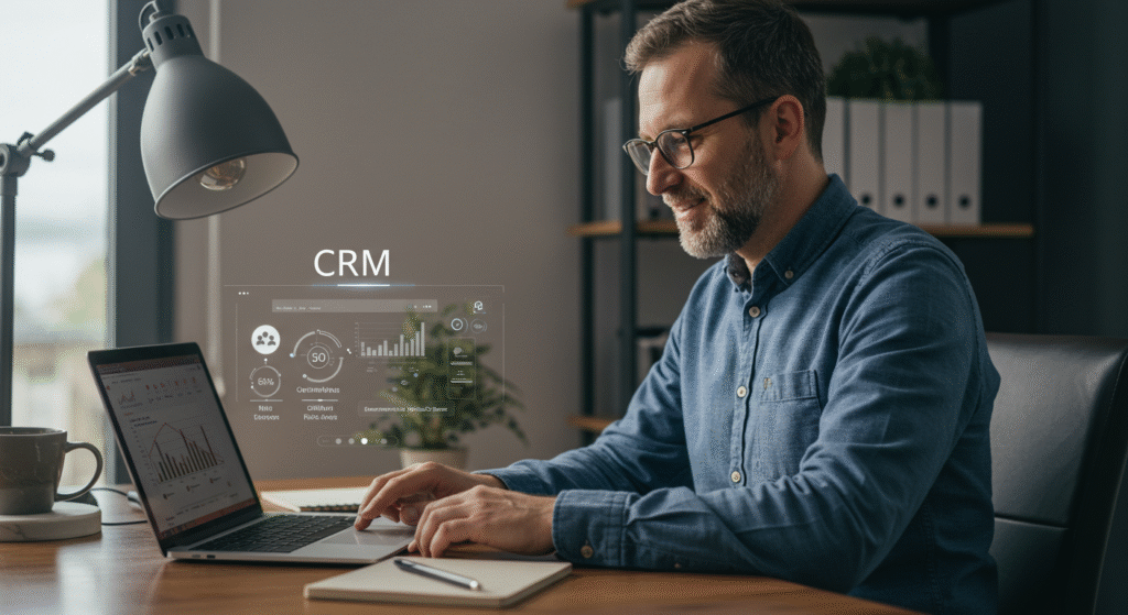 CRM Automation for Twin Falls Businesses showing automated follow-ups and lead tracking