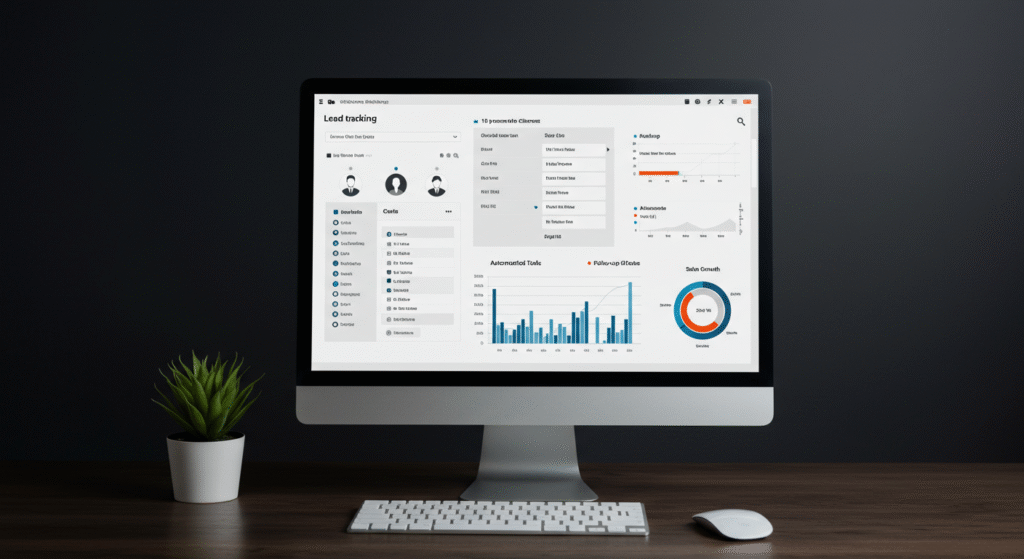 CRM fix you need dashboard showing lead management and automated follow-up boosting website conversion.