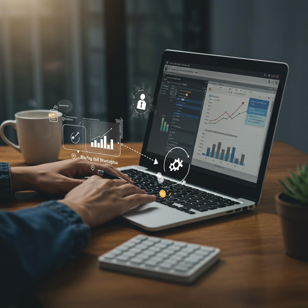 Business owner improving visibility with smart content strategies for local SEO without ads